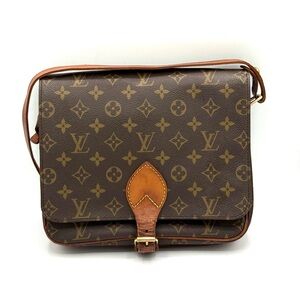 Louis Vuitton Monogram Cartouchière GM Vintage 1990 ✔️Authentic!